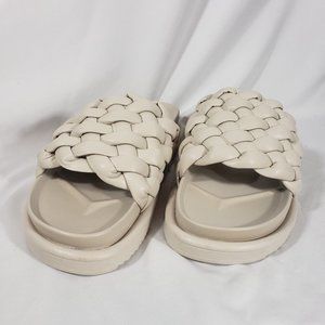 H&M Leather Slip-on Sandals